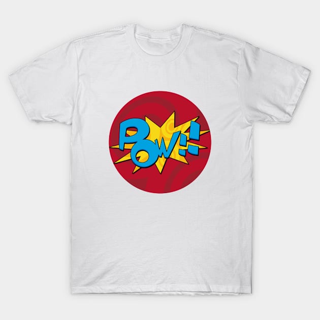 Pow Comic Book Design T-Shirt by markmurphycreative